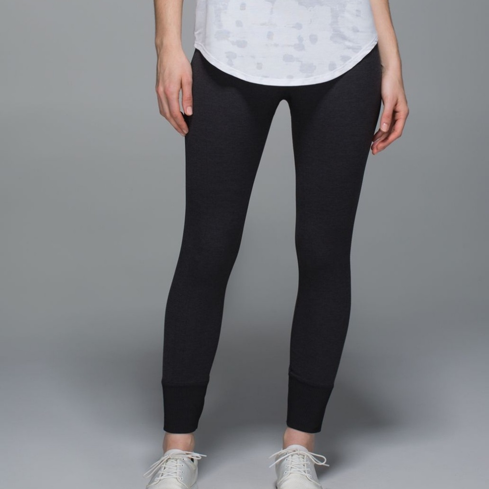 Lululemon Ebb To Street Pant Heathered Black
